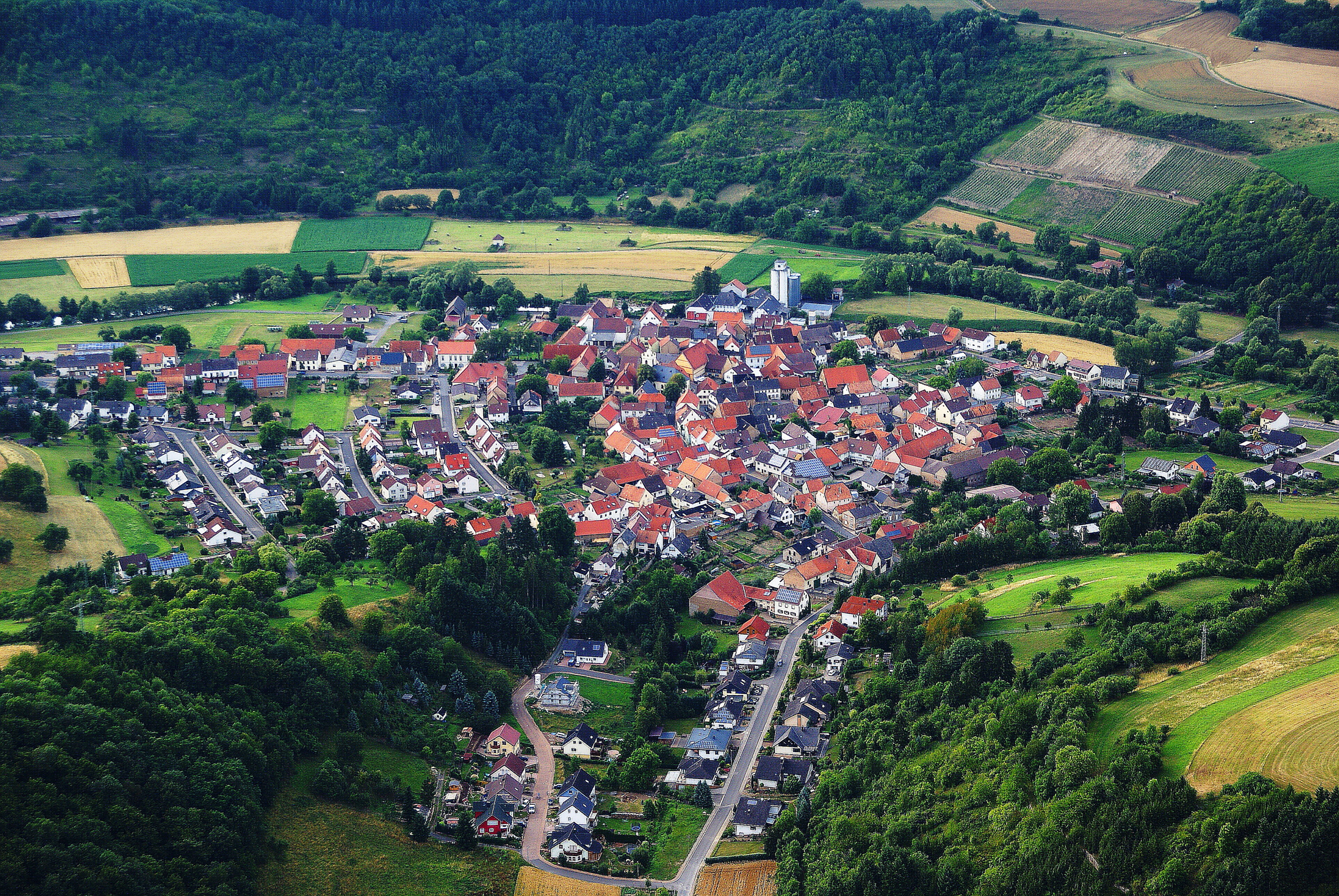 Luftbildaufnahme von Rehborn